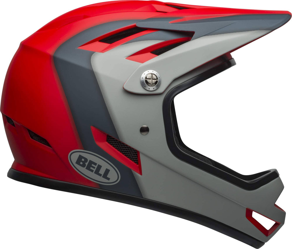 Matte Crimson Slate Gray Helmet U659