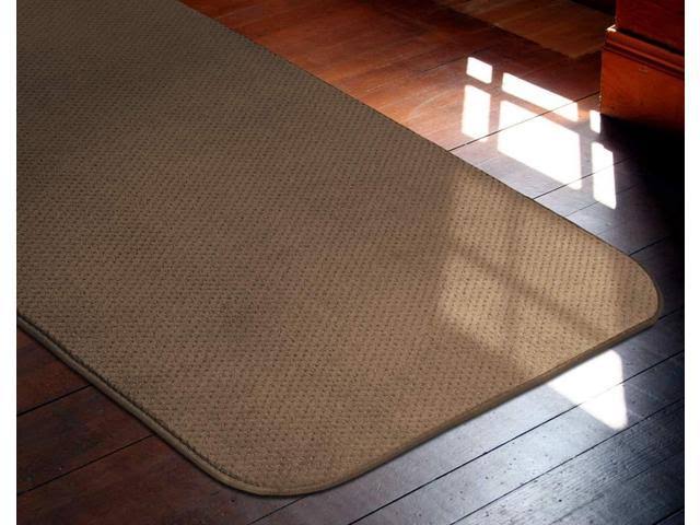 Toffee Brown 16 ft. x 27 in. Skid-Resistant Carpet Runner S1911