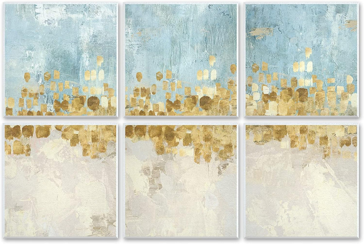 Art Acoustic Panels 12"x12" 6 Pack Sound Absorbing Wall Panel J35037