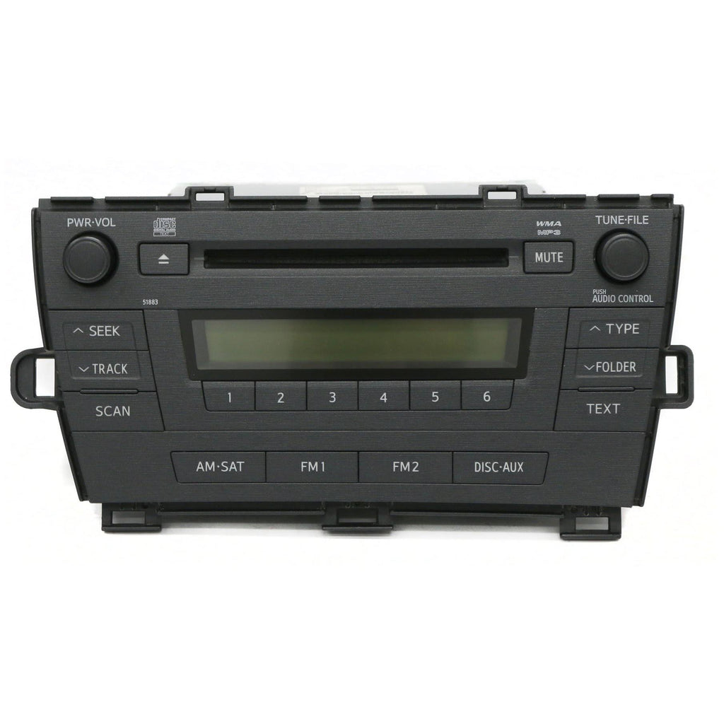 2010-2011 Toyota Prius AM FM Radio Single Disc CD Player Q160997
