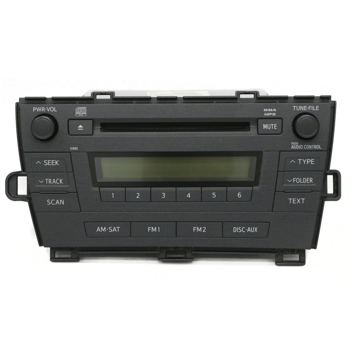 2010-2011 Toyota Prius AM FM Radio Single Disc CD Player Q160997