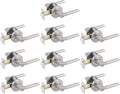 10 Pack Privacy Door Knobs in Satin Nickel J929169