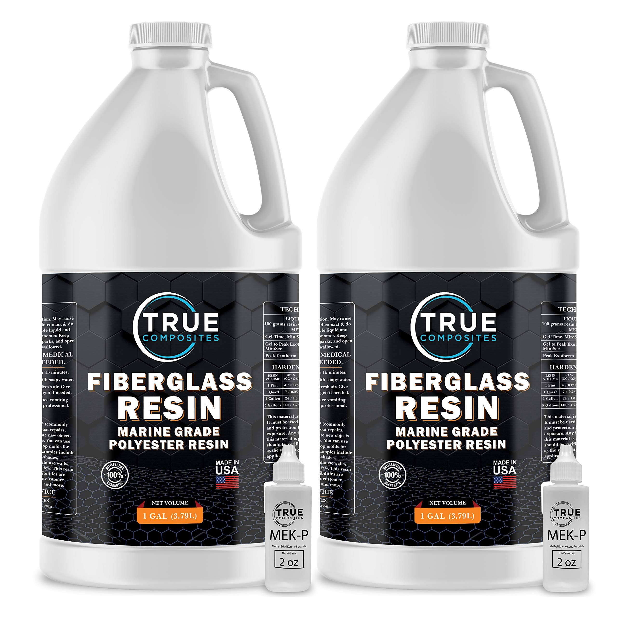 Fiberglass Resin Polyester Resin Marine Grade Resin 2 Gallon with MEKP Hardener U237