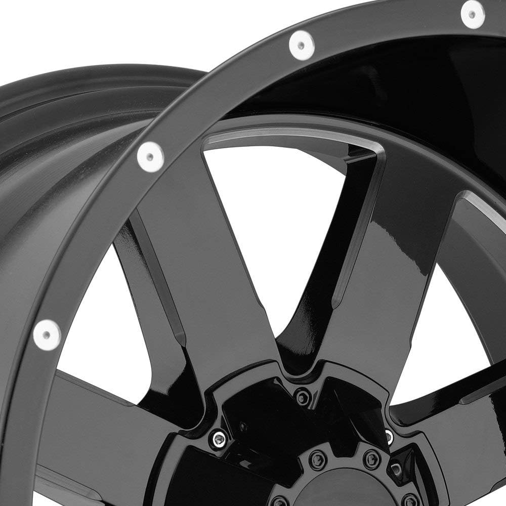 Gloss Black 20x10 Custom Wheel with Milled Accents G271