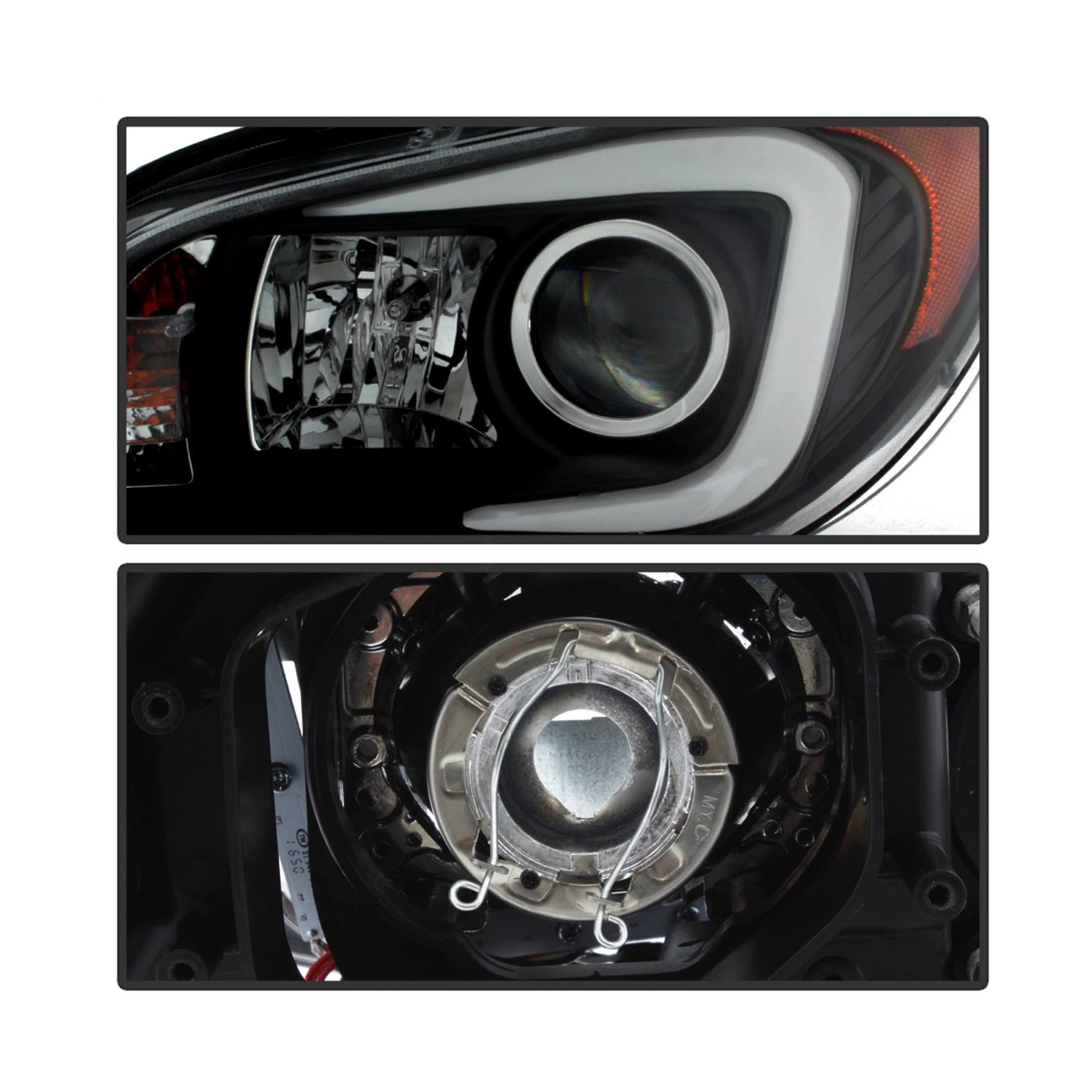 Black DRL LED Projector Headlights X93227