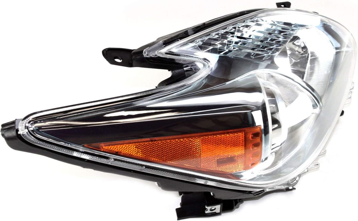 Set of 2 Halogen Headlight Lens and Housing for 2010-2011 Toyota Prius R1804