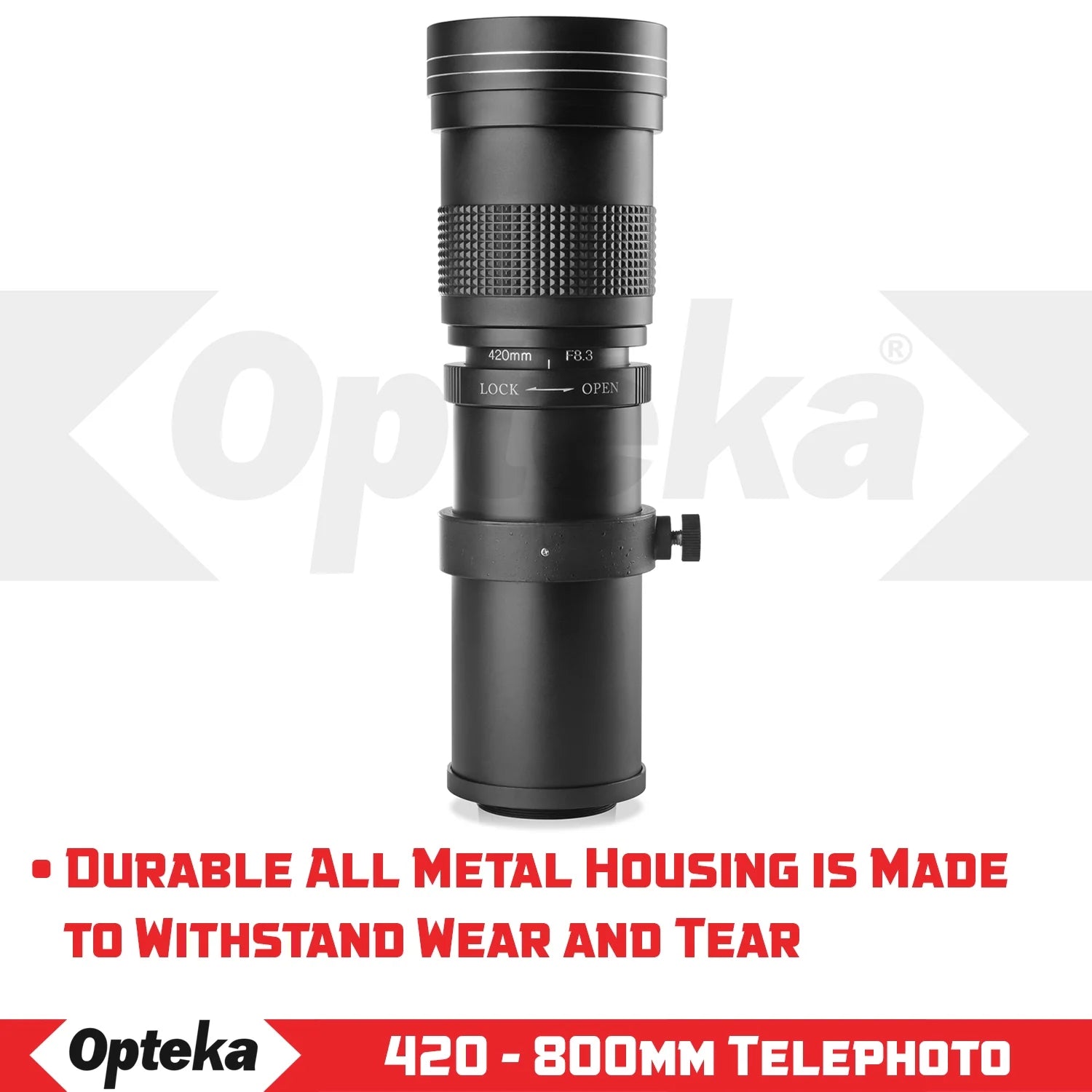 420-800mm f/8.3 HD Telephoto Zoom Lens for Nikon DX FX F Mount Digital SLR Cameras P72707