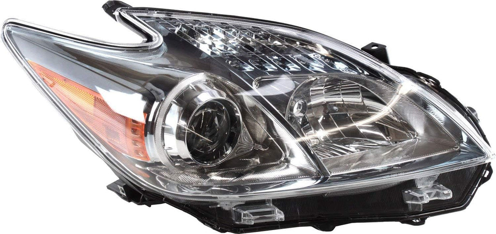 Set of 2 Halogen Headlight Lens and Housing for 2010-2011 Toyota Prius R1804