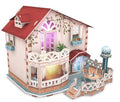 Dollhouse Bungalow with LED Light 11.4"x10"x10" L4127