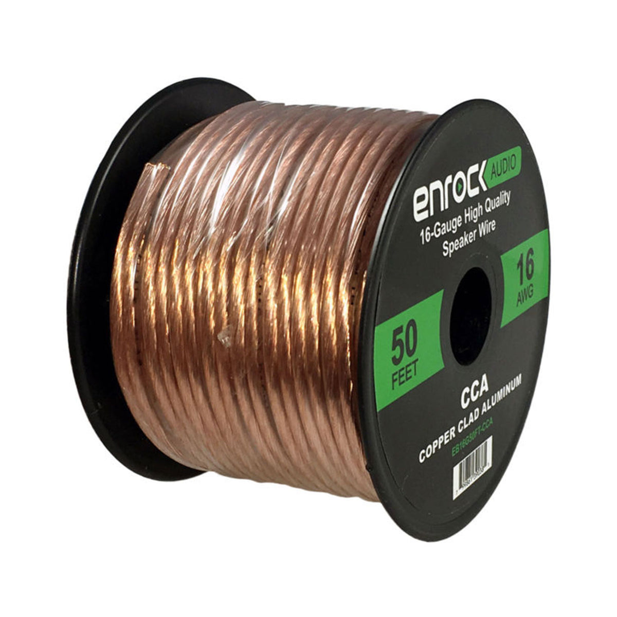 4x 6.5" 240 Watt 2-Way Coaxial Speakers, Speaker Harness, 16 Gauge 50 Foot Speaker Wire F691778