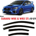 Smoke Tinted Tape-On Side Window Visor Deflectors Rain Guards Pack of 2 G478