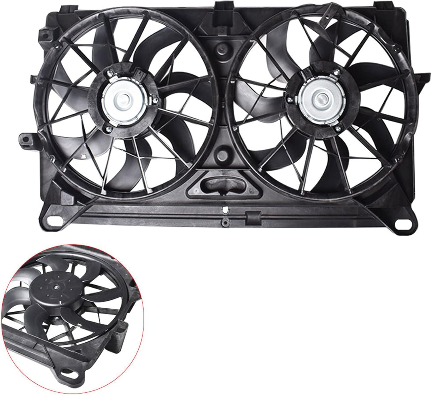 Radiator Cooling Fan Replacement for 2005 2006 2007 GMC Sierra Yukon Chevy Avalanche Silverado Suburban Tahoe P91857