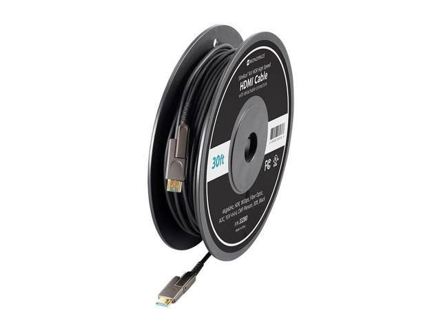 Black 30 Feet Fiber Optic HDMI Cable H6297