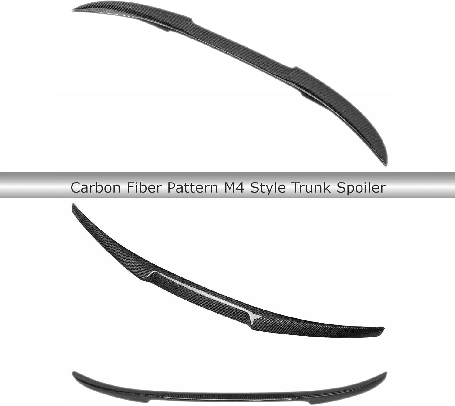 Carbon Fiber Pattern Rear Trunk Spoiler Wing Z2900