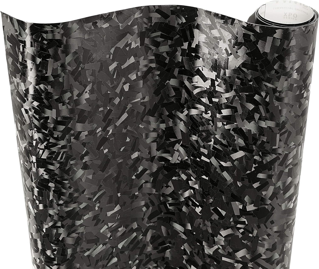 Black Forged Composite Carbon Vinyl Wrap Roll 50ft x 5ft Y77688