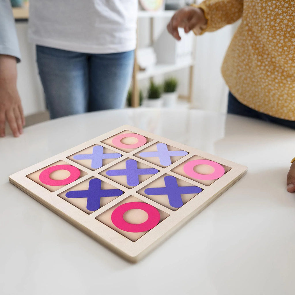 Pink Tic Tac Toe Board Puzzle Game E1763