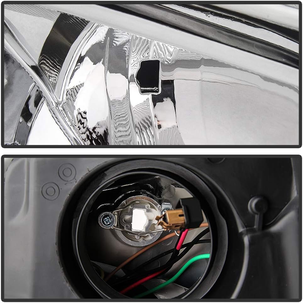 Passenger Side Chrome Trim Headlight Assembly L59647
