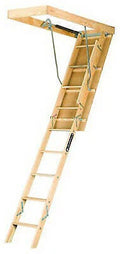 Wood Attic Ladder M293756