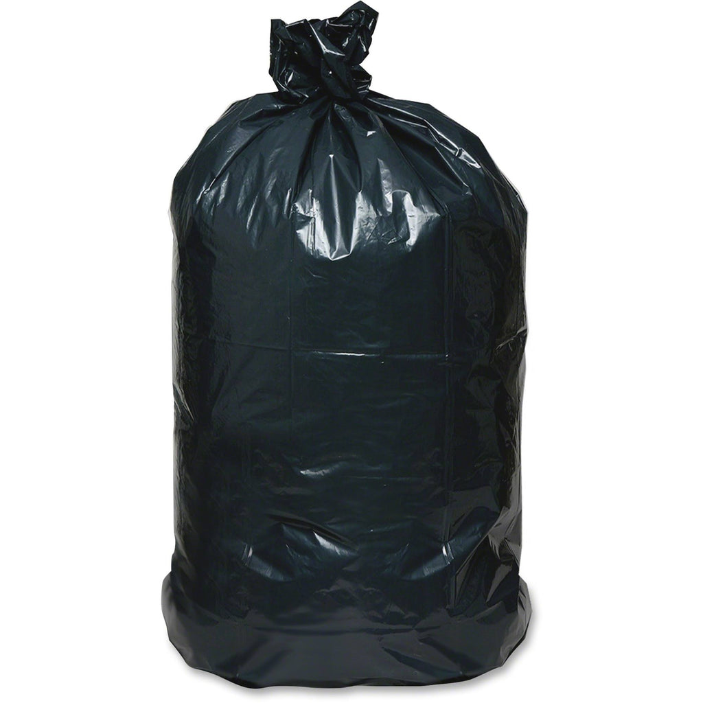 Black 55-60gal 1.65mil Recycled Can Liners, 100-carton L8441