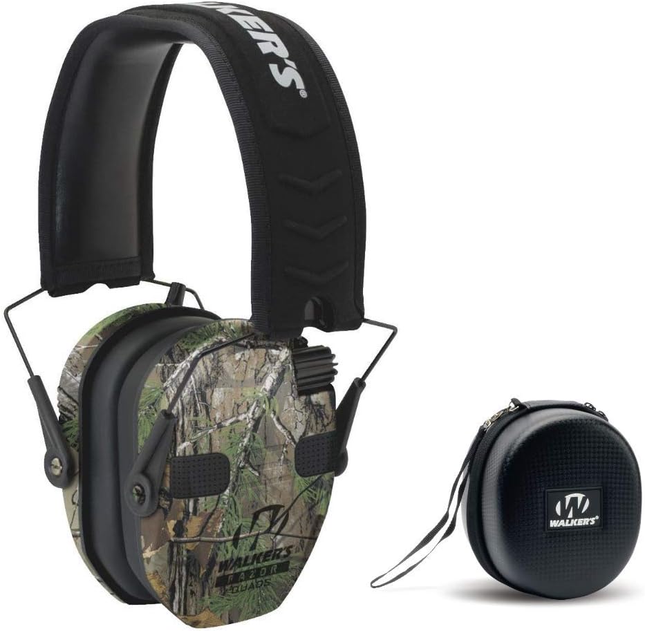 Razor Slim Electronic Shooting Hearing Protection Muff with Protective Case M8017
