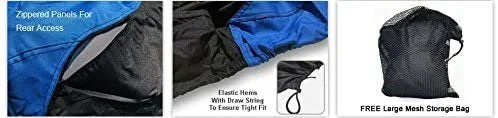 Blue/Black Jet Ski Covers with Trailer Straps and Storage Bag G462