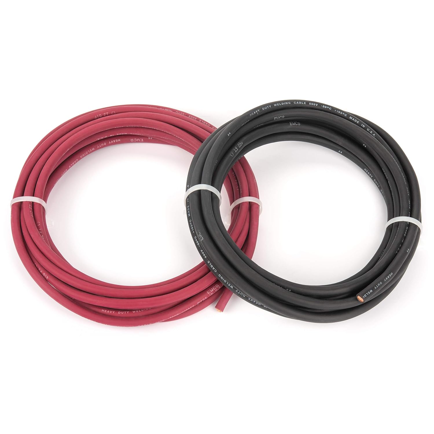 4 Gauge 10 Feet Black+Red Welding Cable L7411