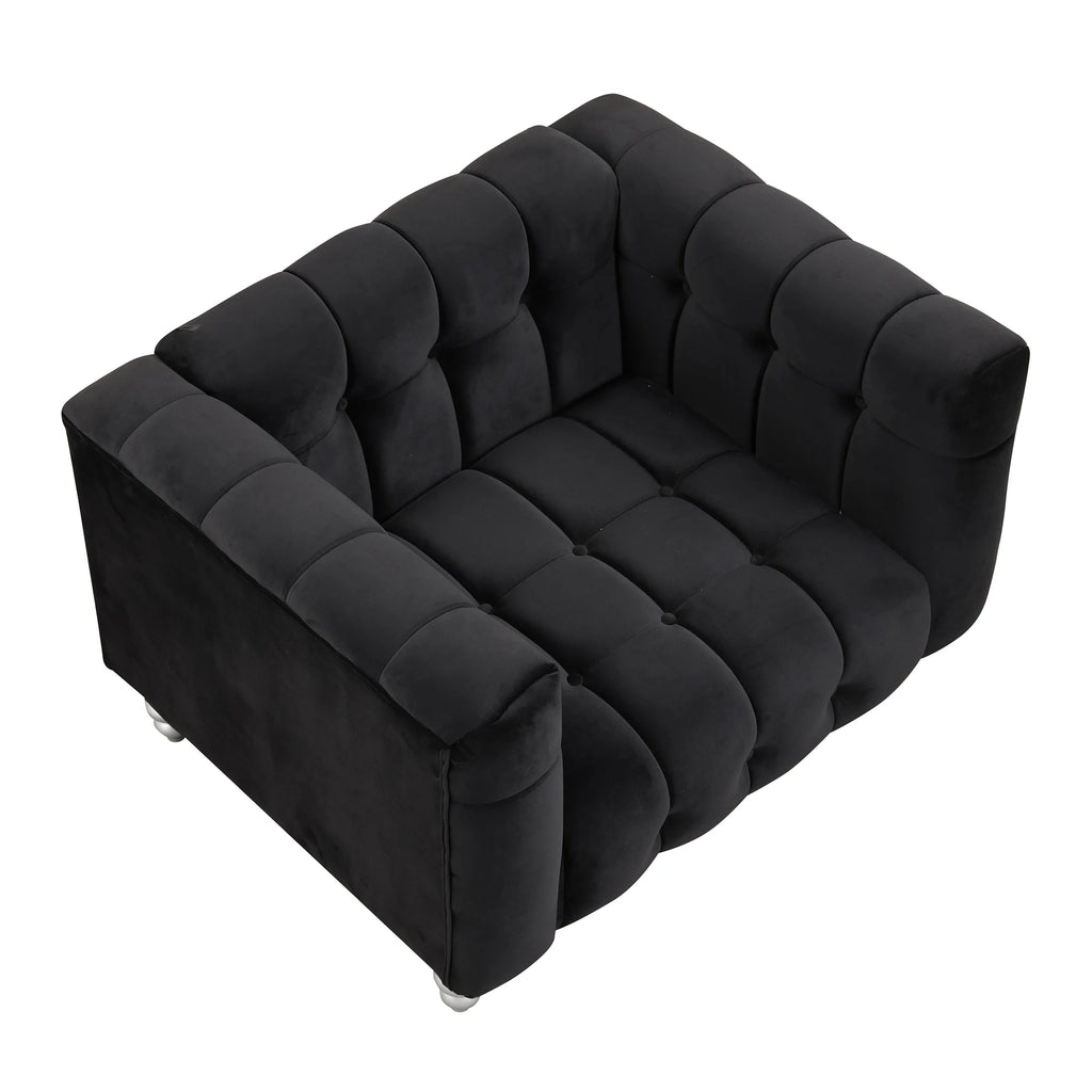 Modern Sofa with Solid Wood Legs U34134
