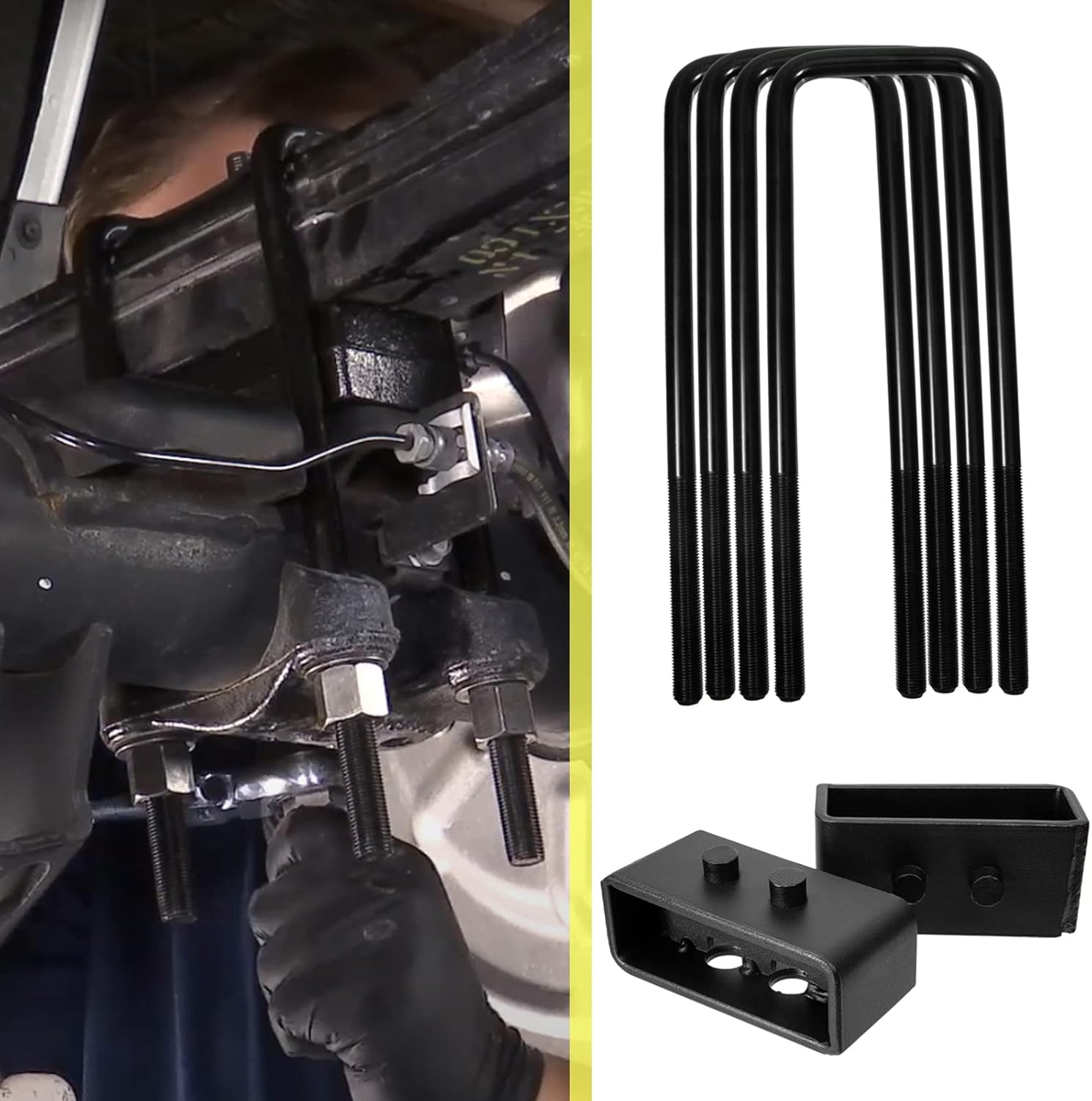 2 inch Rear Leveling Kit with Extended U Bolts Pickup Pack of 2 W30339