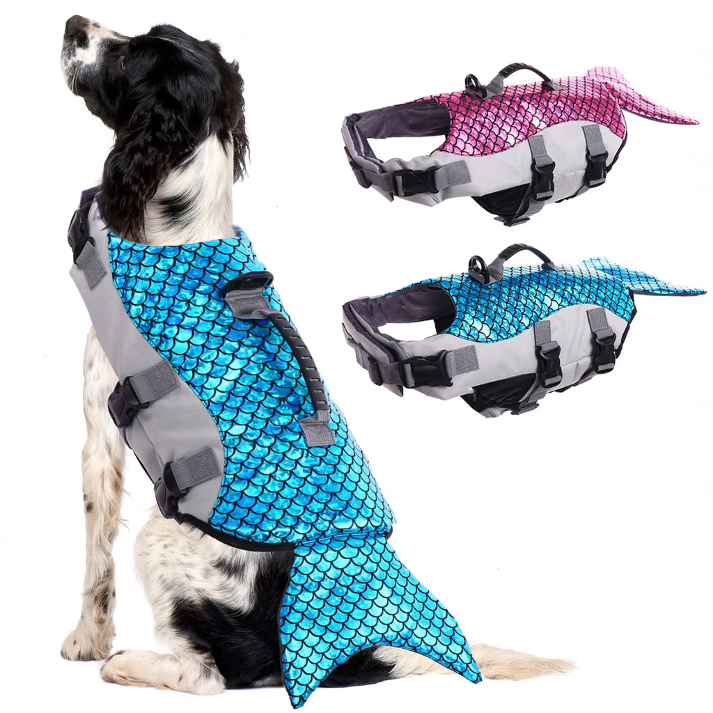 Reflective Adjustable Dog Life Jacket with Rescue Handle E4673