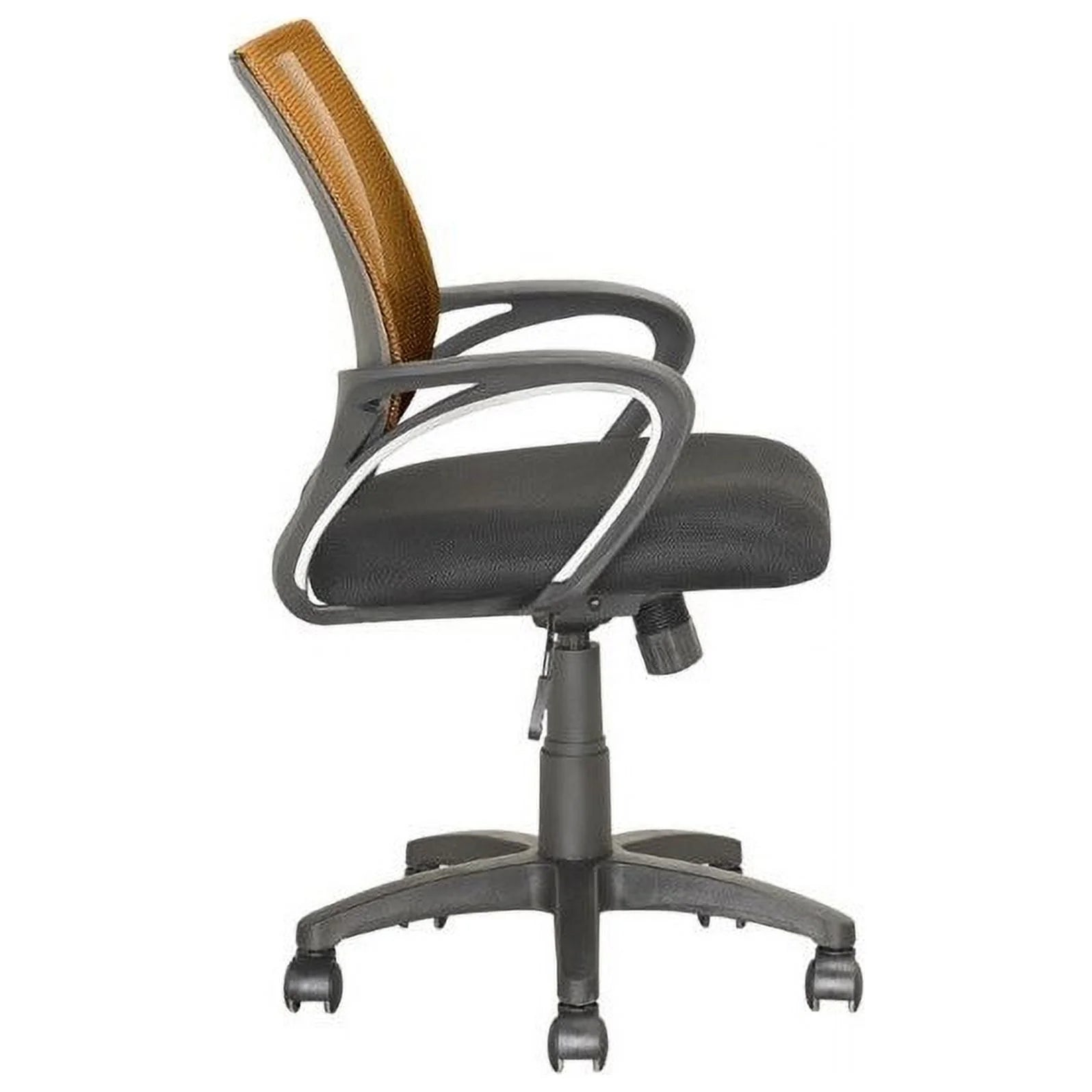 Orange Mesh Fabric Swivel Office Chair D15437