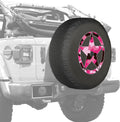 Pink Print Soft JL Tire Cover for Jeep Wrangler with Back-up Camera Pack of 2 Z3032
