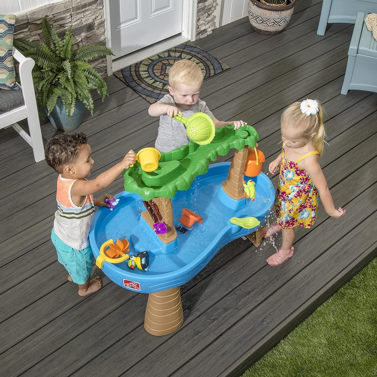 Colorful Kids Water Play Table with 13-Pc Accessory Set K240