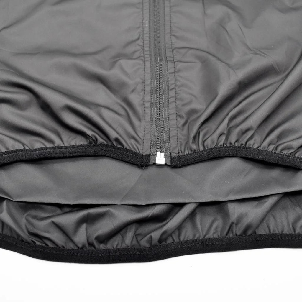 Black XXL Windproof Long-Sleeve Riding Jacket X2970