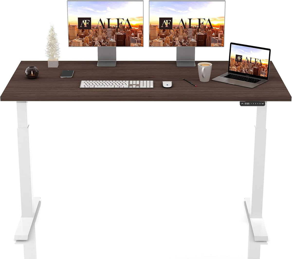 Electric Standing Desk with 4 Pre-Set Memory Q579588