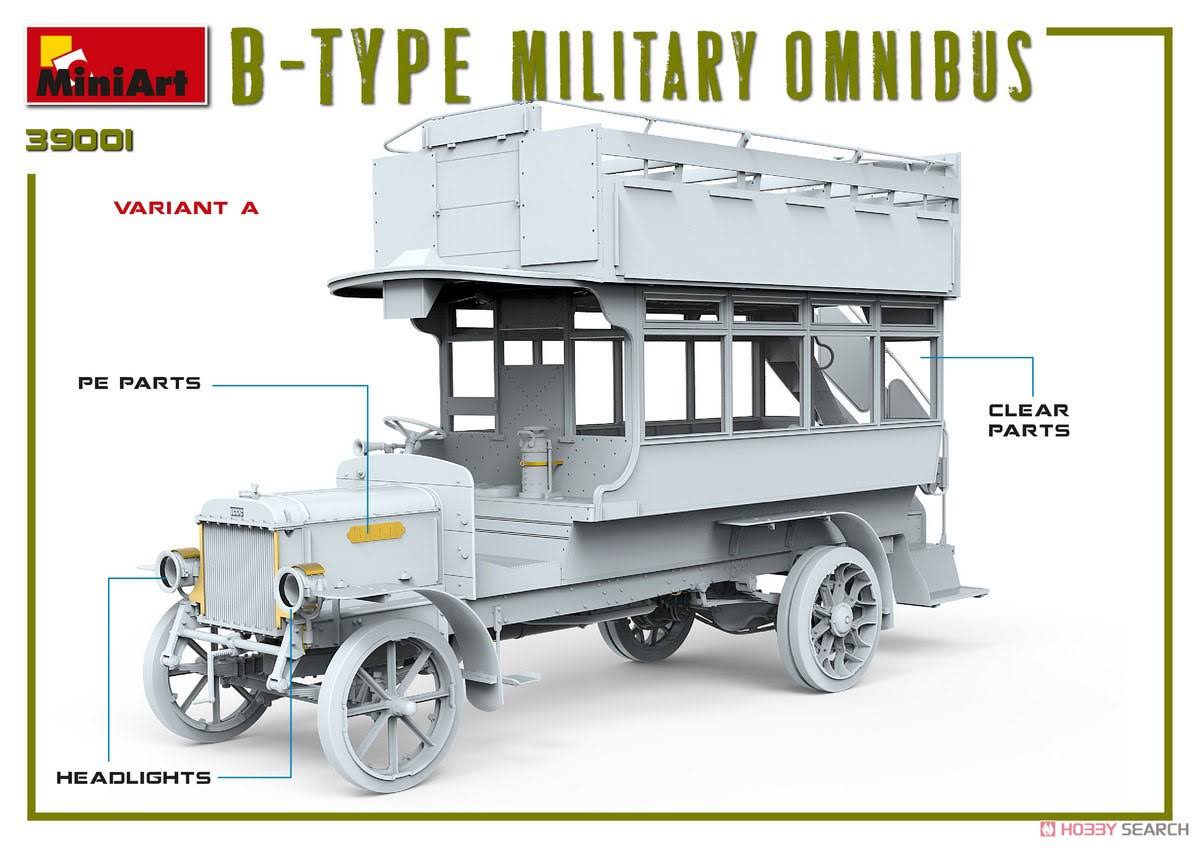 1/35 Scale B-Type Military Omnibus Model Kit P373256