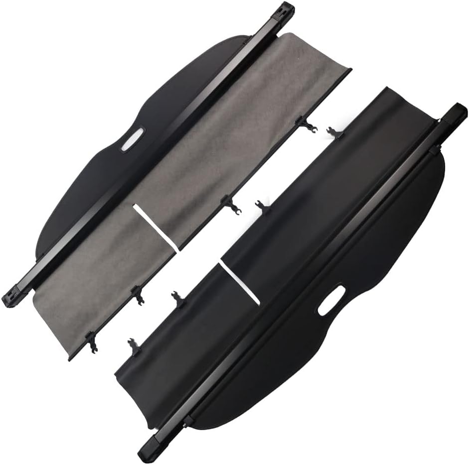 Black Retractable Cargo Trunk Cover Q130