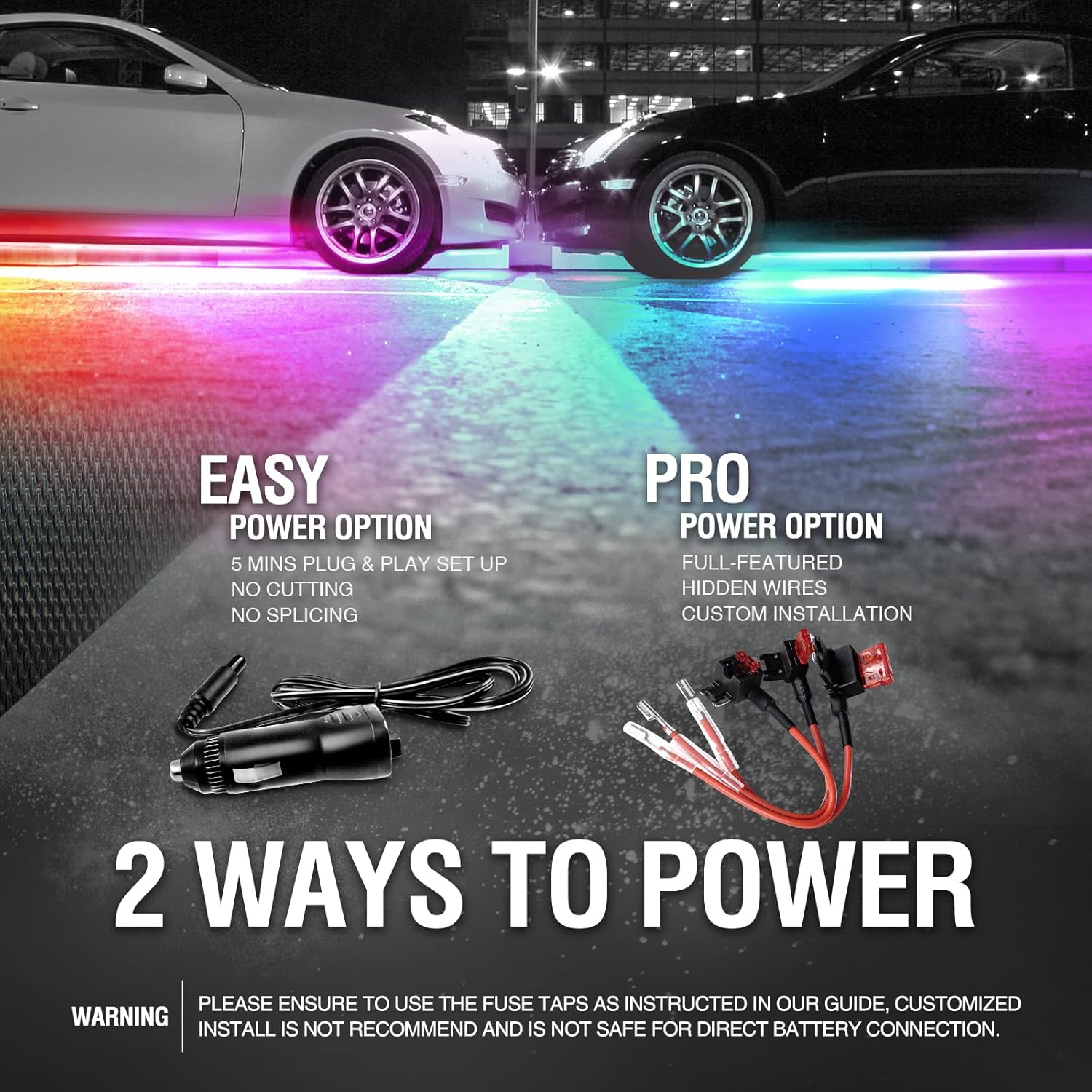 LED Chasing Lighting Kit with Remote, Aluminum Casing, IP67 Water-Resistant, DC 12V Q368013
