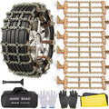 6 Packs Car Snow Chains with Thickened Manganese Steel Tire Width 195-235mm S81153