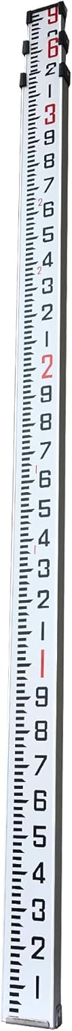 Aluminum Grade Rod with Carrying Case, 9 Foot, Pack of 2 Q5381