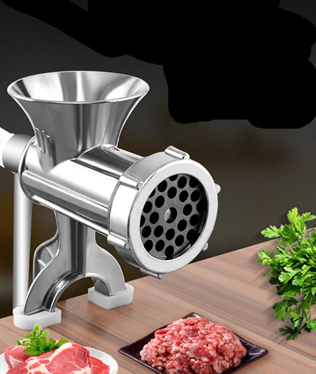 Manual Meat Grinder Stainless Steel Sausage Maker Y188423