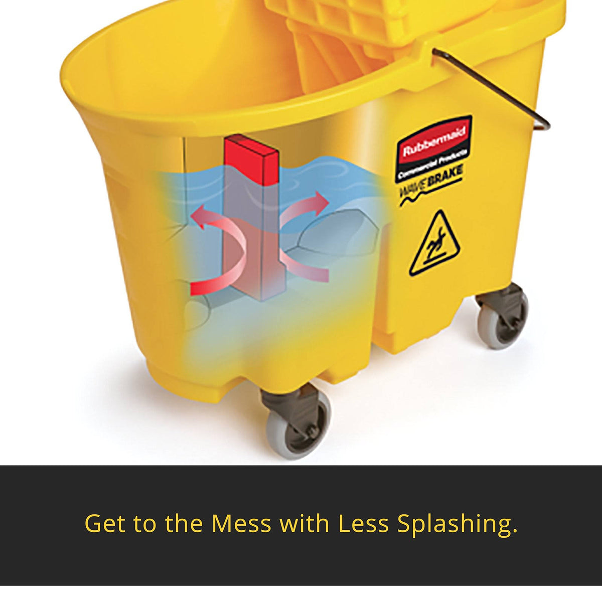 Yellow 35 Quart Bucket/Wringer Combination W3447