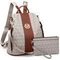 Anti-Theft Travel Backpack and Purse Wallet Set 2pcs K41928