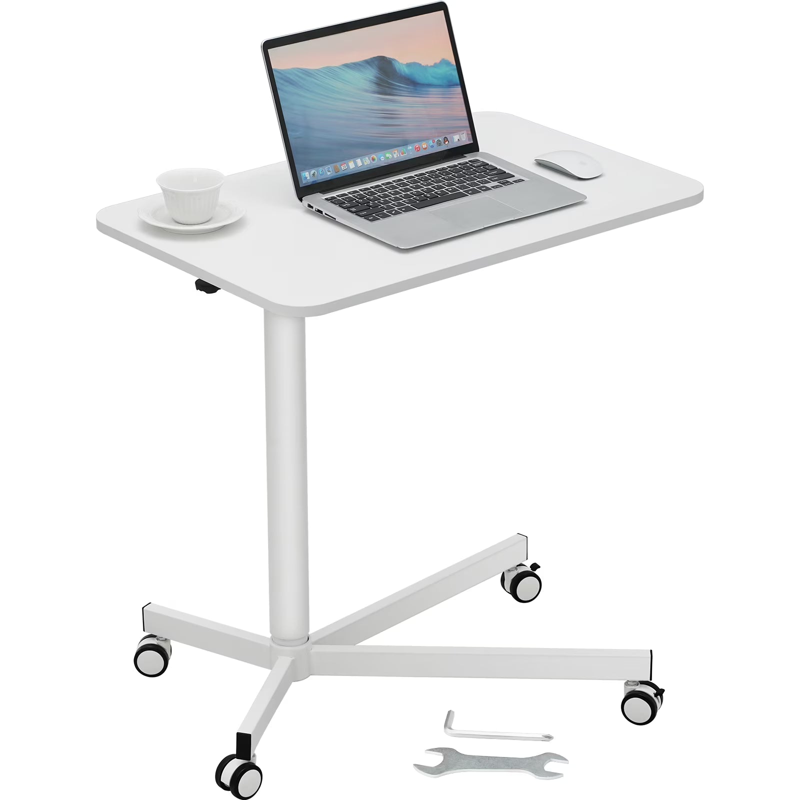 Mobile Standing Desk with 360° Swivel Wheels W8704