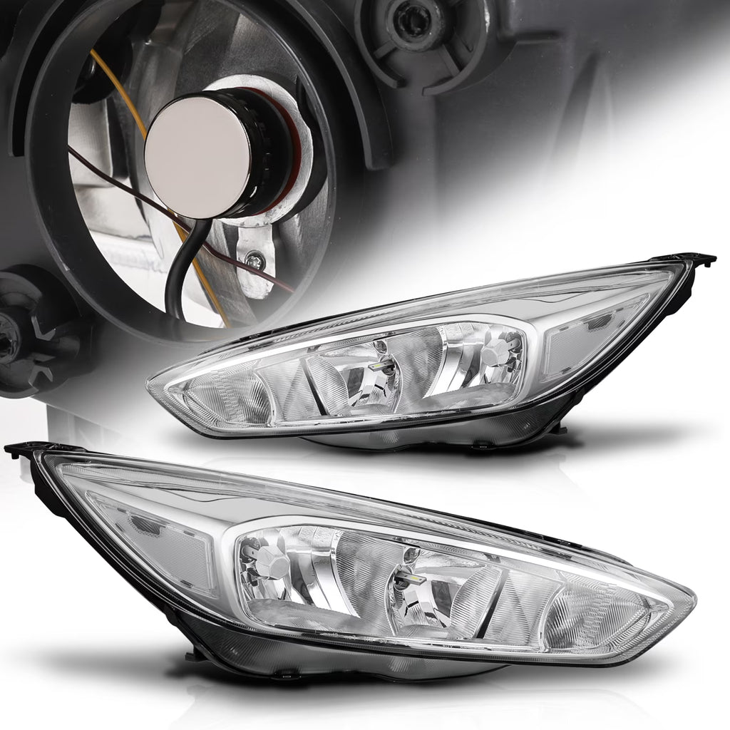 1 Pair Headlight Assembly with Pre-Assembled LED Bulbs I1124