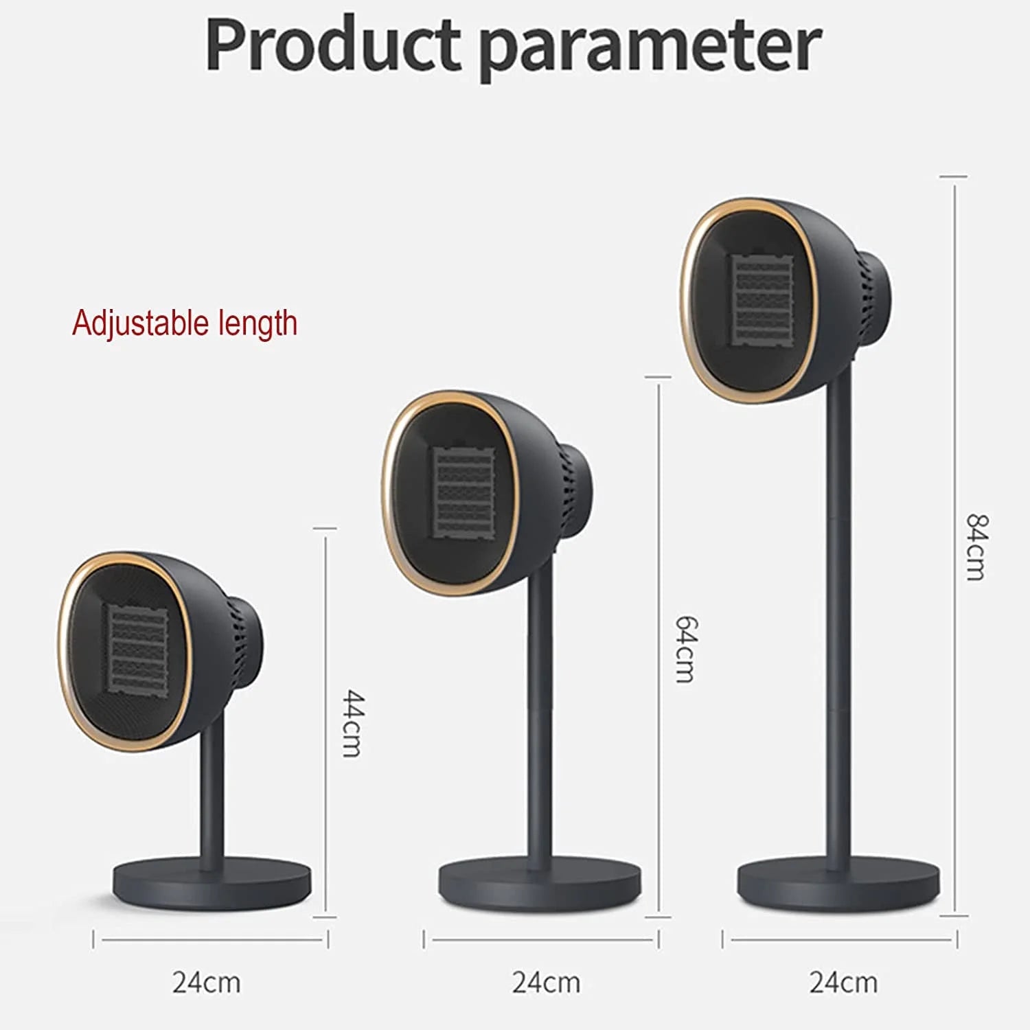 1500W Oscillating Ceramic Space Heater with Remote Control P717