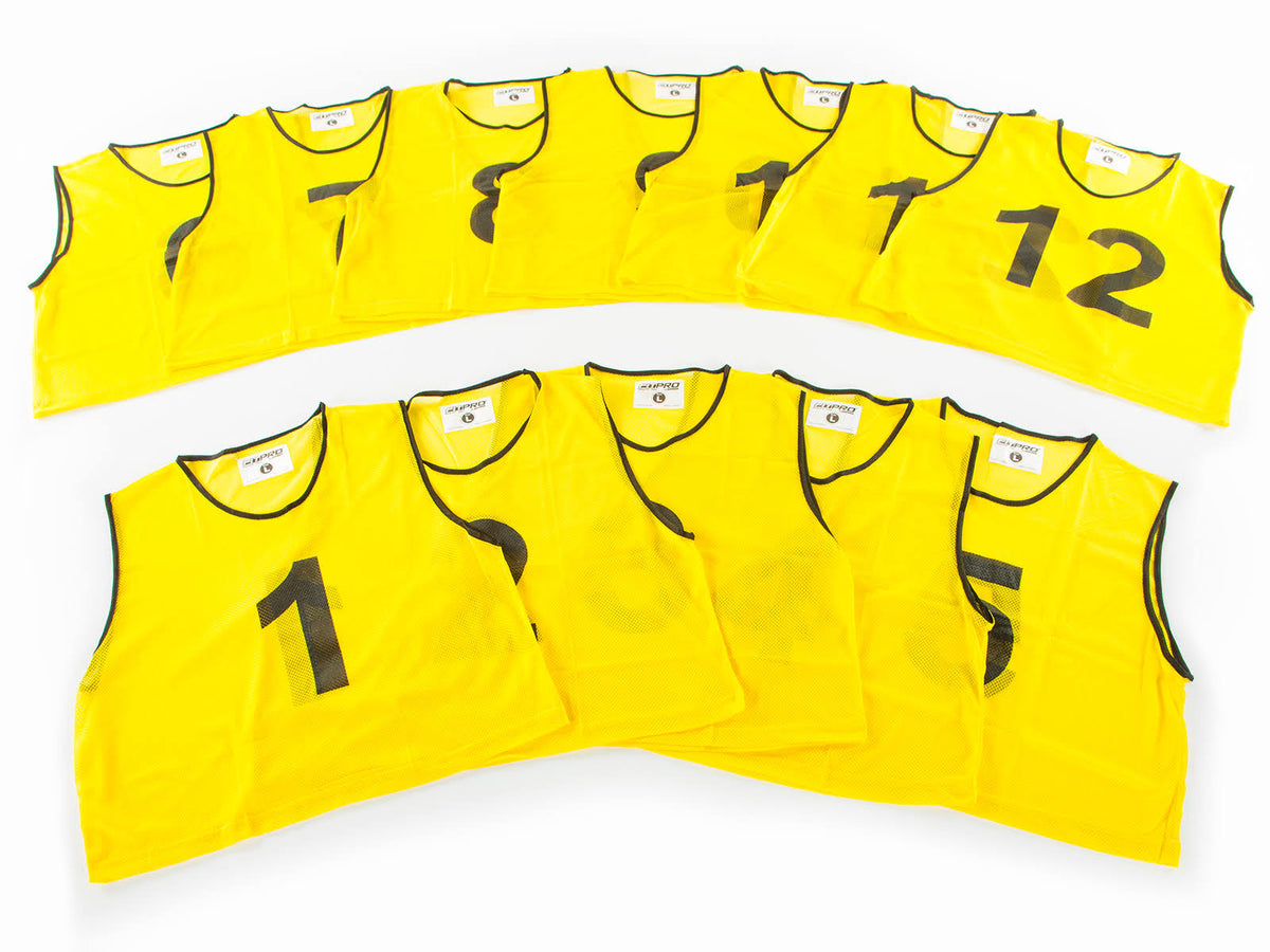 Yellow RelaxFit Numbered Mesh Vest Sets N467