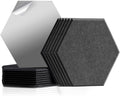 Self Adhesive Hexagon Acoustic Panels 12 Pieces Black Pack of 2 C15705