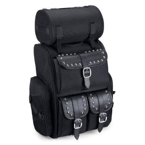 Extra Large Studded Motorcycle Sissy Bar Bag Q812