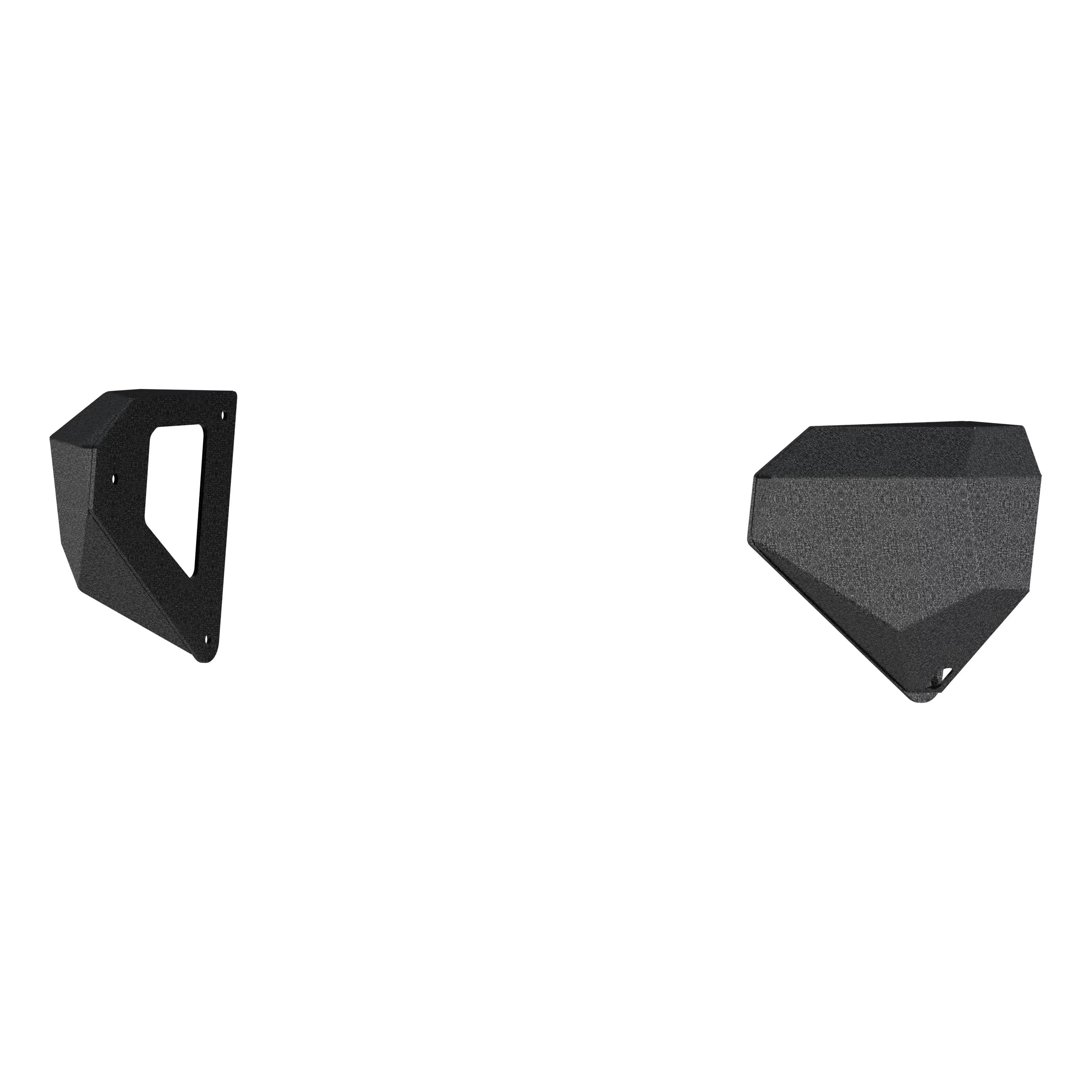 Black Steel Front Bumper Corners Only O2494