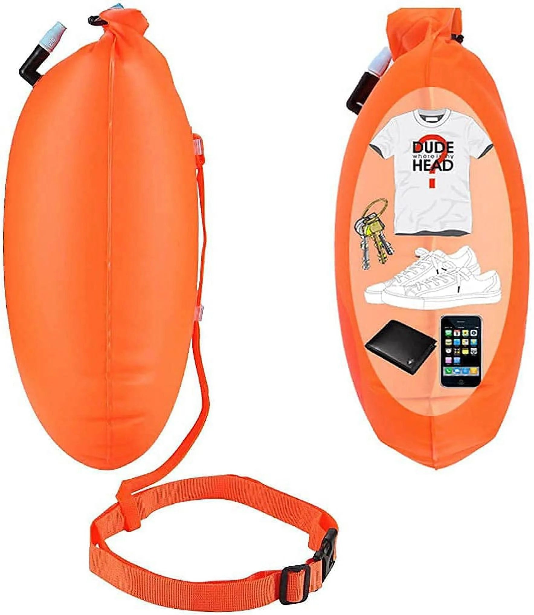 Inflatable Swimming Buoy for Open Water Safety H53297